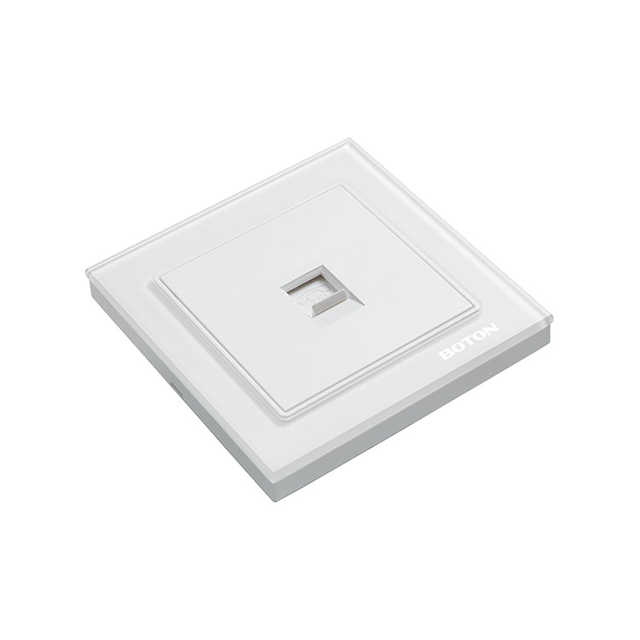 电话插座 G9玻璃 白 