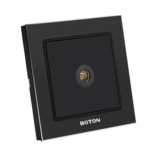 电视插座 G9拉丝黑