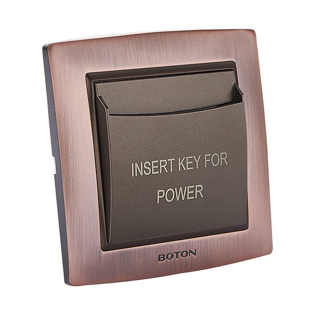 插卡取电开关 G10红古铜