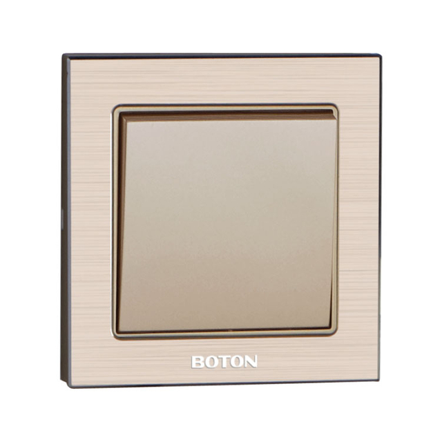 一位开关 G9拉丝香槟